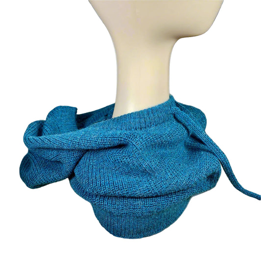 Cobalt 100% Baby Alpaca Balaclava