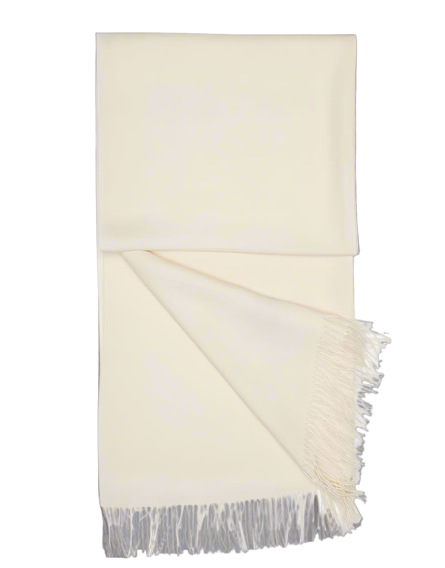 White Baby Alpaca Shawl