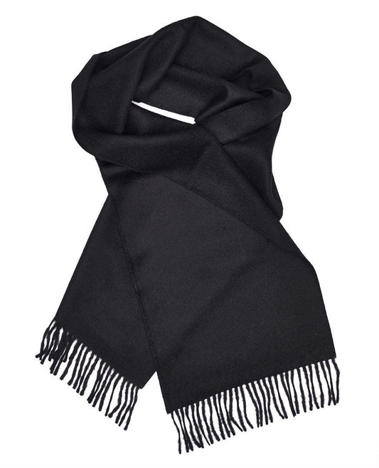 Black Baby Alpaca Scarf