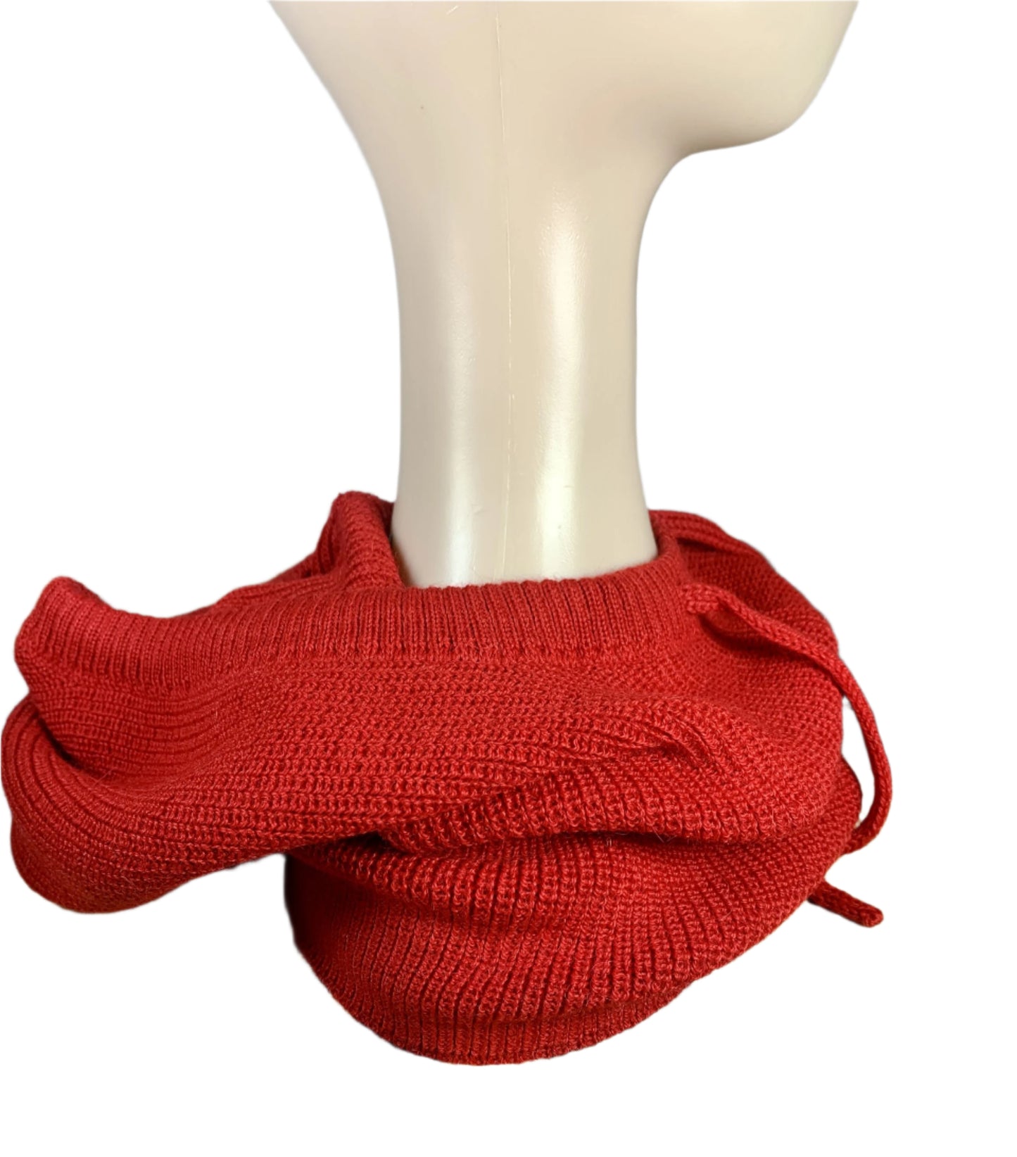 Red 100% Baby Alpaca Balaclava