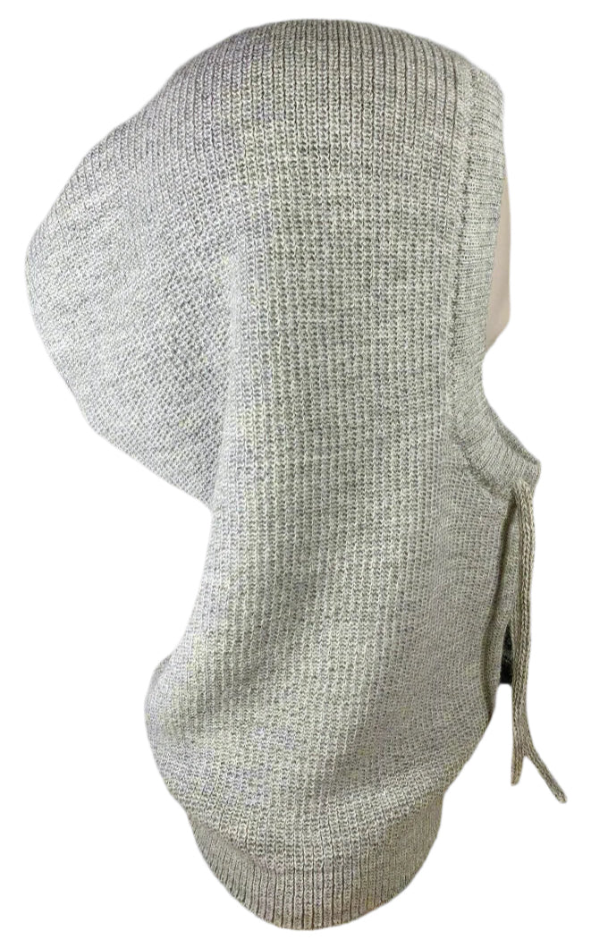 Silver 100% Baby Alpaca Balaclava