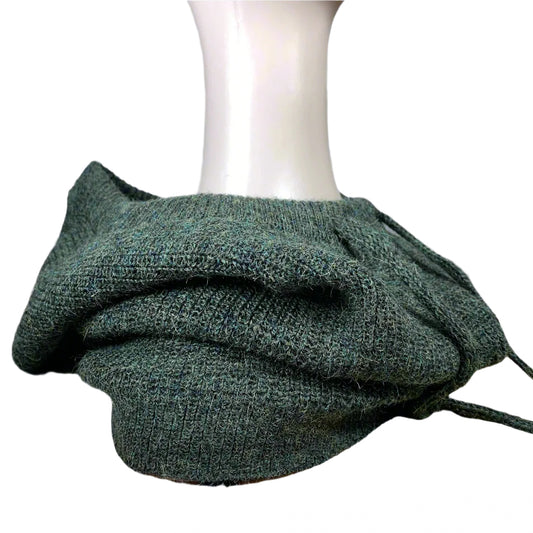 Dark Green 100% Baby Alpaca Balaclava