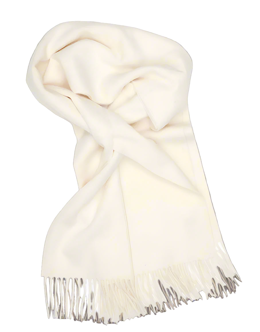 White Baby Alpaca Shawl
