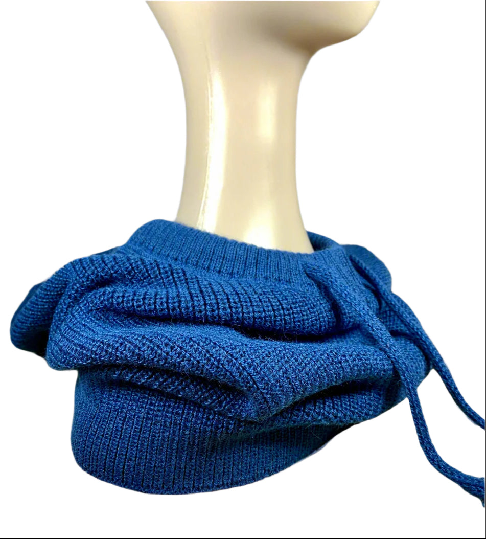 Navy Blue 100% Baby Alpaca Balaclava
