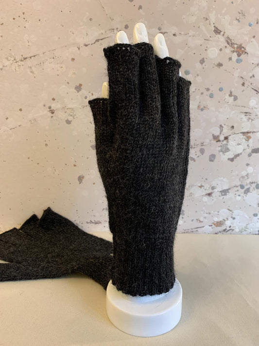 Baby Alpaca Short Wristband Half finger Gloves