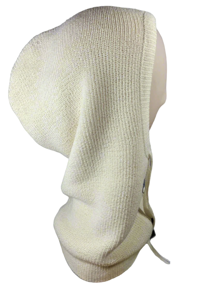 White 100% Baby Alpaca Balaclava