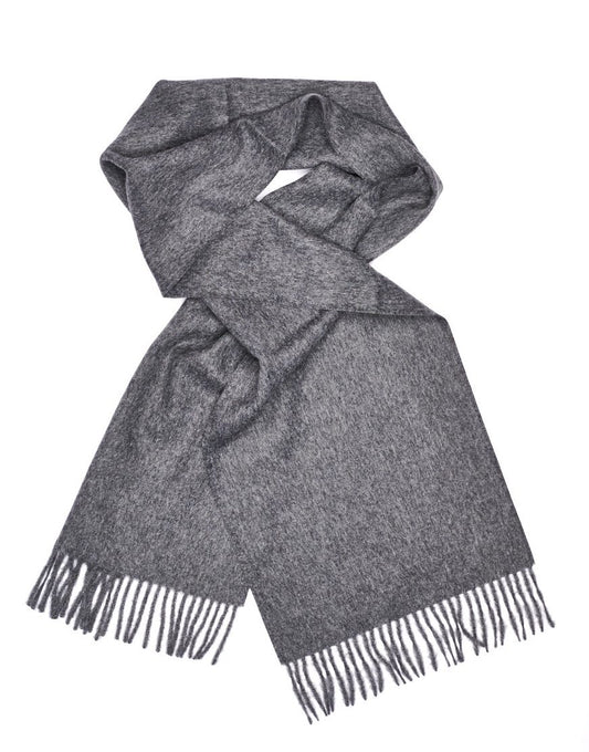 Gray Baby Alpaca Scarf