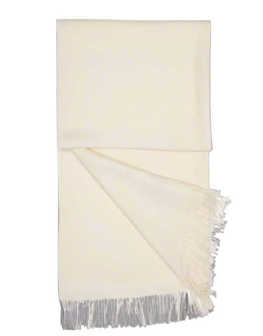 White Baby Alpaca Shawl