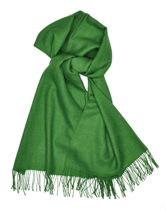 Green Baby Alpaca Shawl