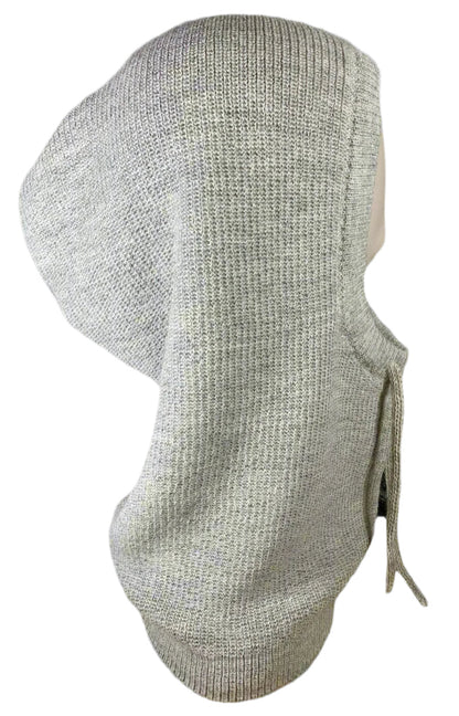 Silver 100% Baby Alpaca Balaclava