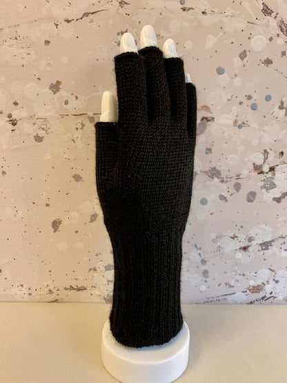 Full Color Baby Alpaca Half Finger Gloves