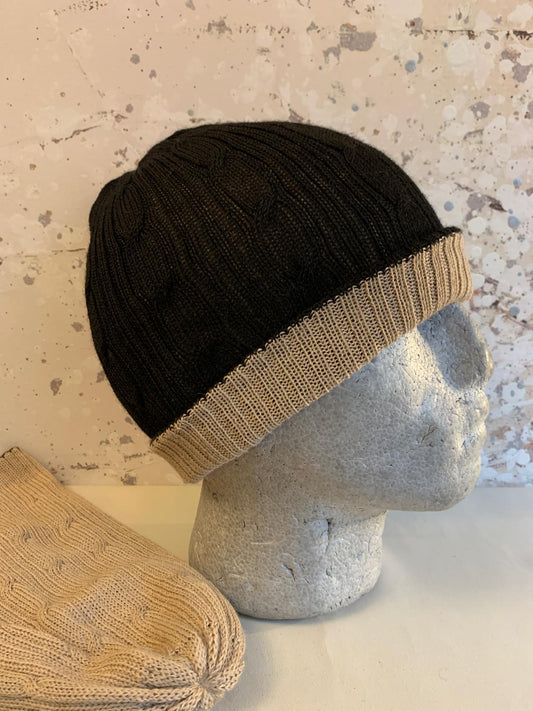 Reversible 100% Baby Alpaca Hat