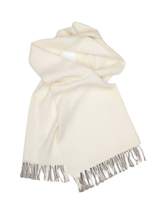 White Baby Alpaca Scarf