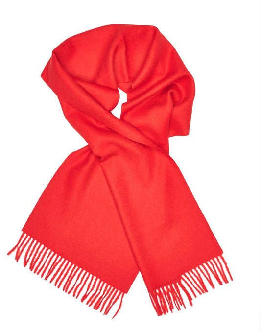 Red Baby Alpaca Scarf