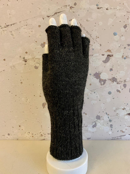 Full Color Baby Alpaca Half Finger Gloves