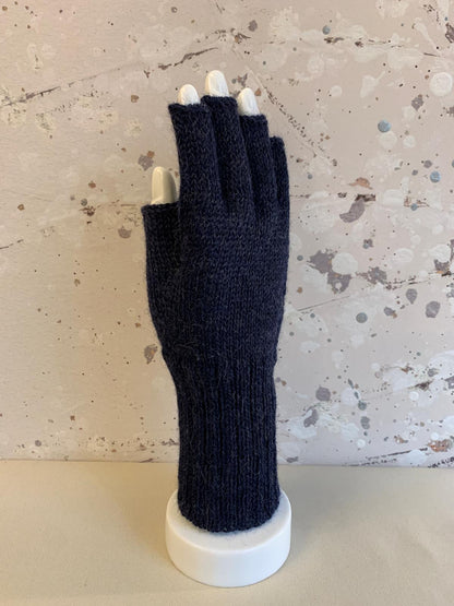 Full Color Baby Alpaca Half Finger Gloves