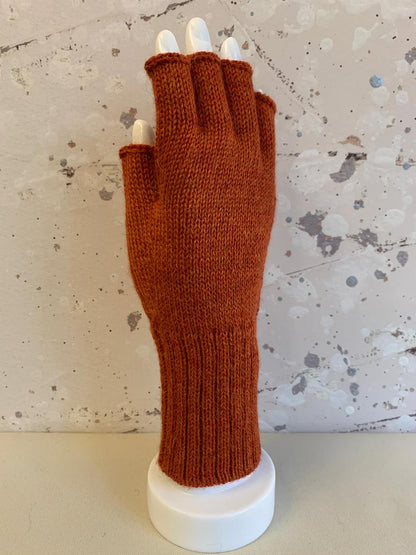 Full Color Baby Alpaca Half Finger Gloves