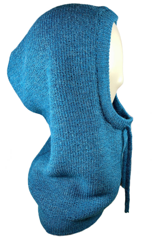 Cobalt 100% Baby Alpaca Balaclava