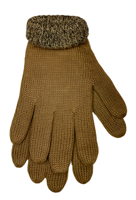 Camel/Camel Pepper 100% Alpaca Reversibles Gloves