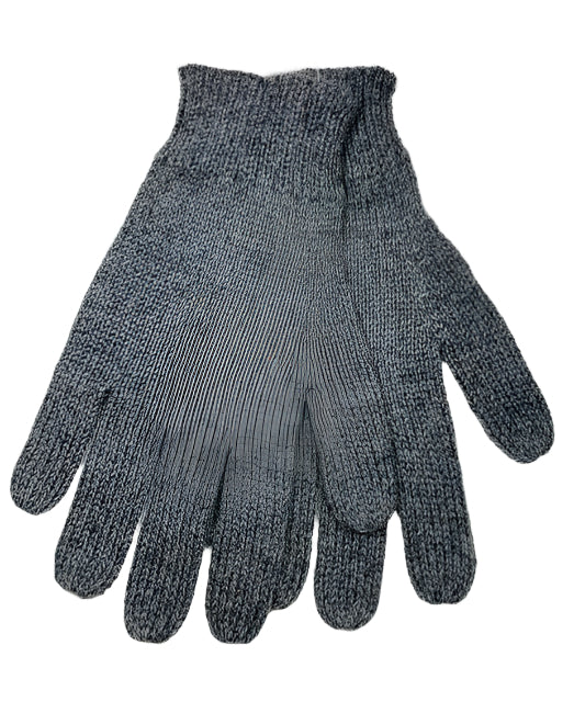 Grey 100% Alpaca Gloves Full Fingers