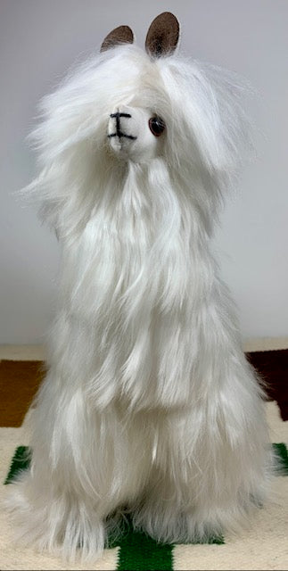 Giocattolo di alpaca bianco
