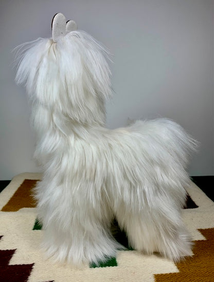 Giocattolo di alpaca bianco