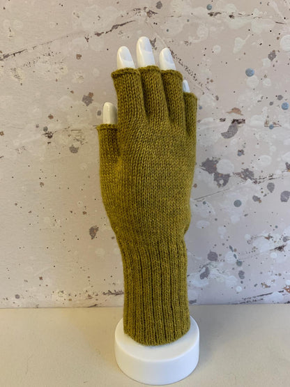 Full Color Baby Alpaca Half Finger Gloves