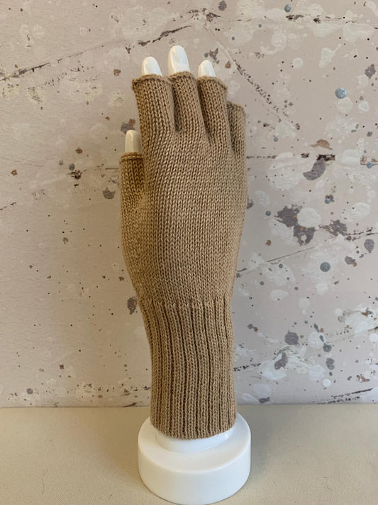 Full Color Baby Alpaca Half Finger Gloves