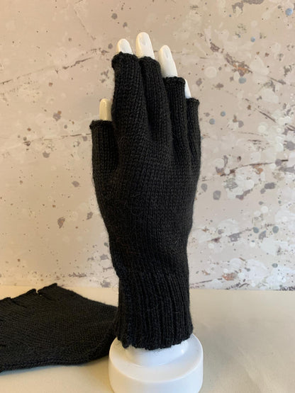 Baby Alpaca Short Wristband Half finger Gloves