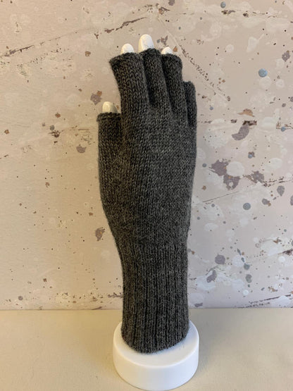 Full Color Baby Alpaca Half Finger Gloves