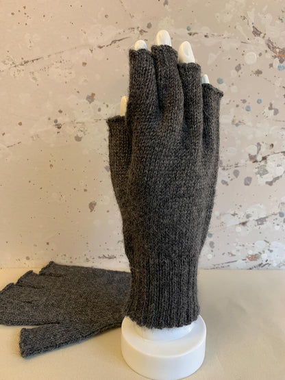 Baby Alpaca Short Wristband Half finger Gloves