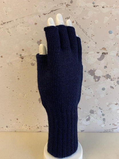 Full Color Baby Alpaca Half Finger Gloves